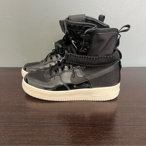 Nike SF Air Force 1 High Ruby Rose Black Boots AJ0963-001 Women Size 7.5